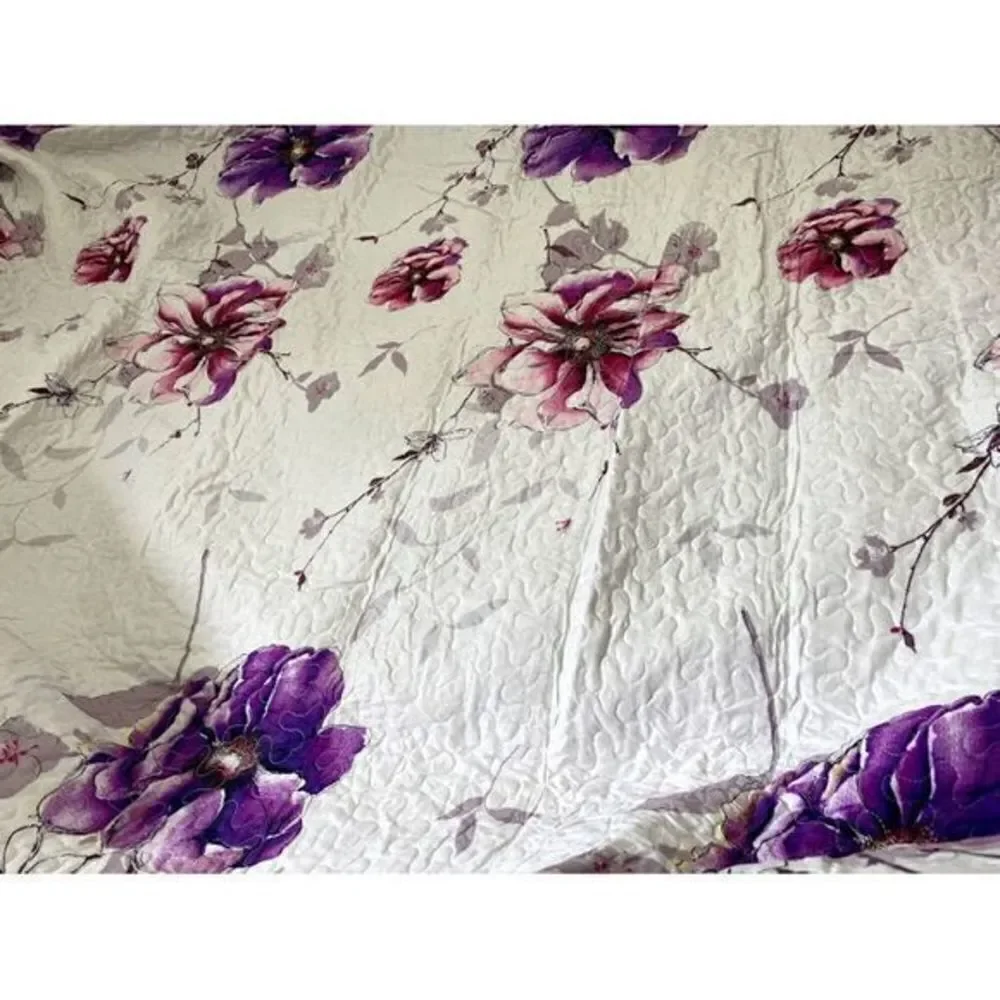 100% Cotton Feeling 3pcs Quilt Set -King Size